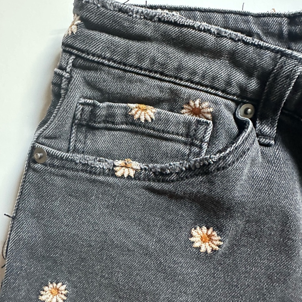 bp Black Jean Shorts with Distressed Finish and Studded Detail - Picture 4 of 12